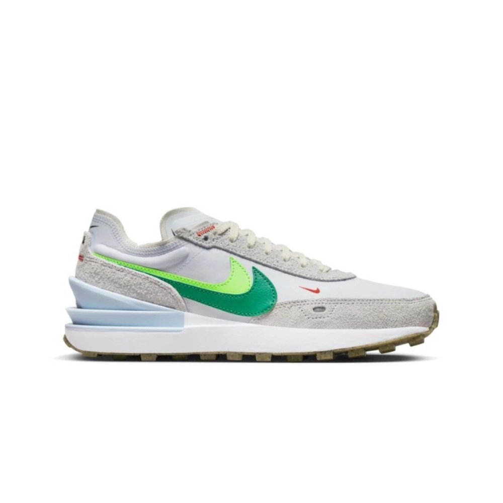 Nike Athletic Shoes - White, Green, Gray